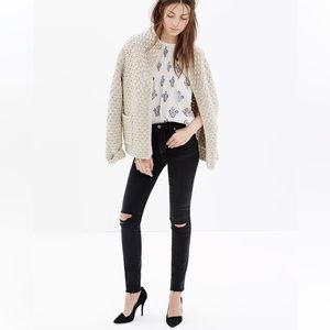 Madewell High-Rise Skinny Jeans in Black Sea